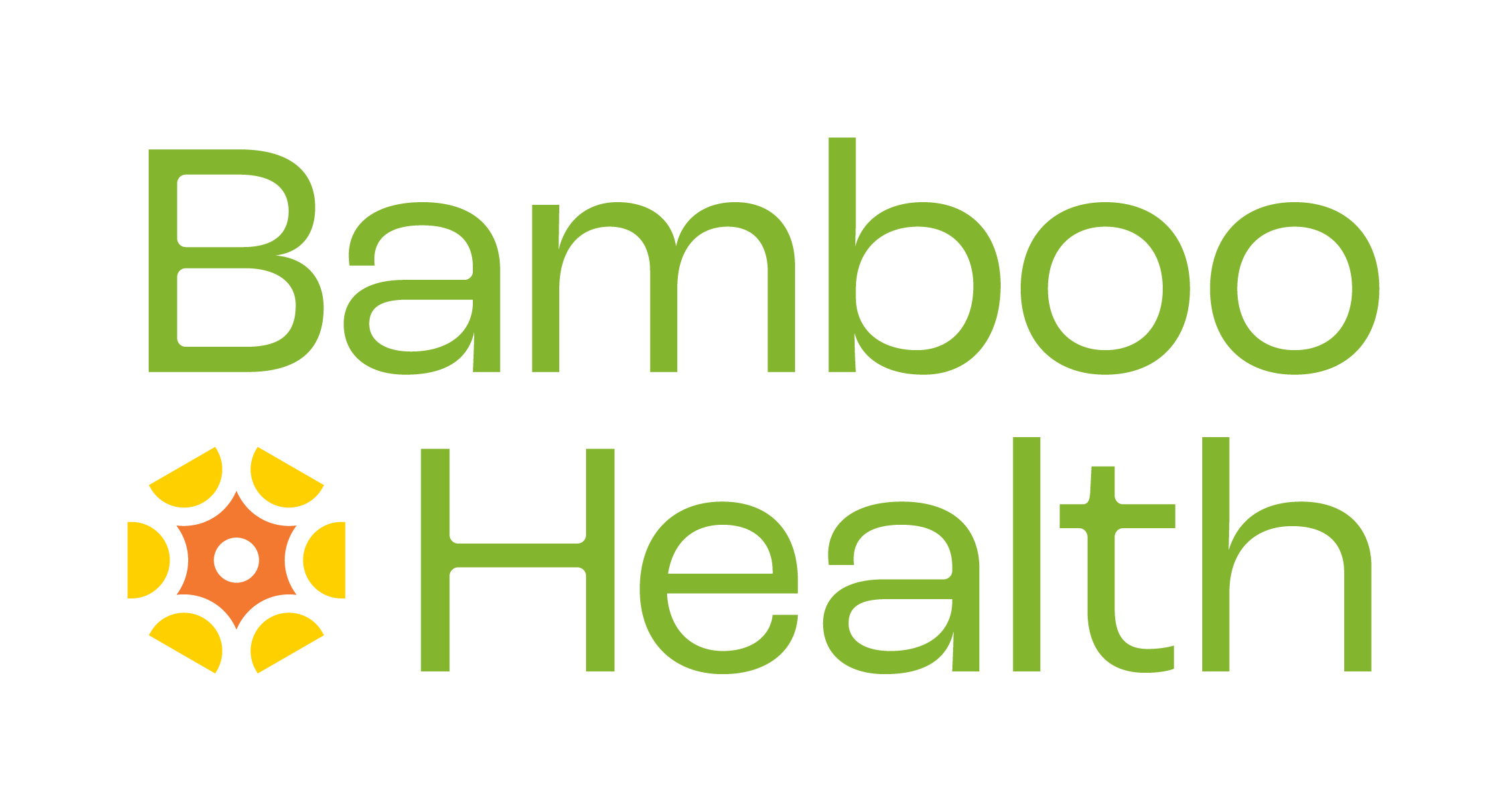 Bamboohealth -logo ensisijainen pinottu väri